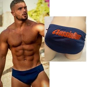 Aussiebum Rear Logo Swim Briefs 32-36" waist Gently worn 100% nylon